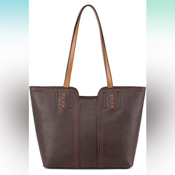 Montana West Brown tote bag - Picture 1 of 5